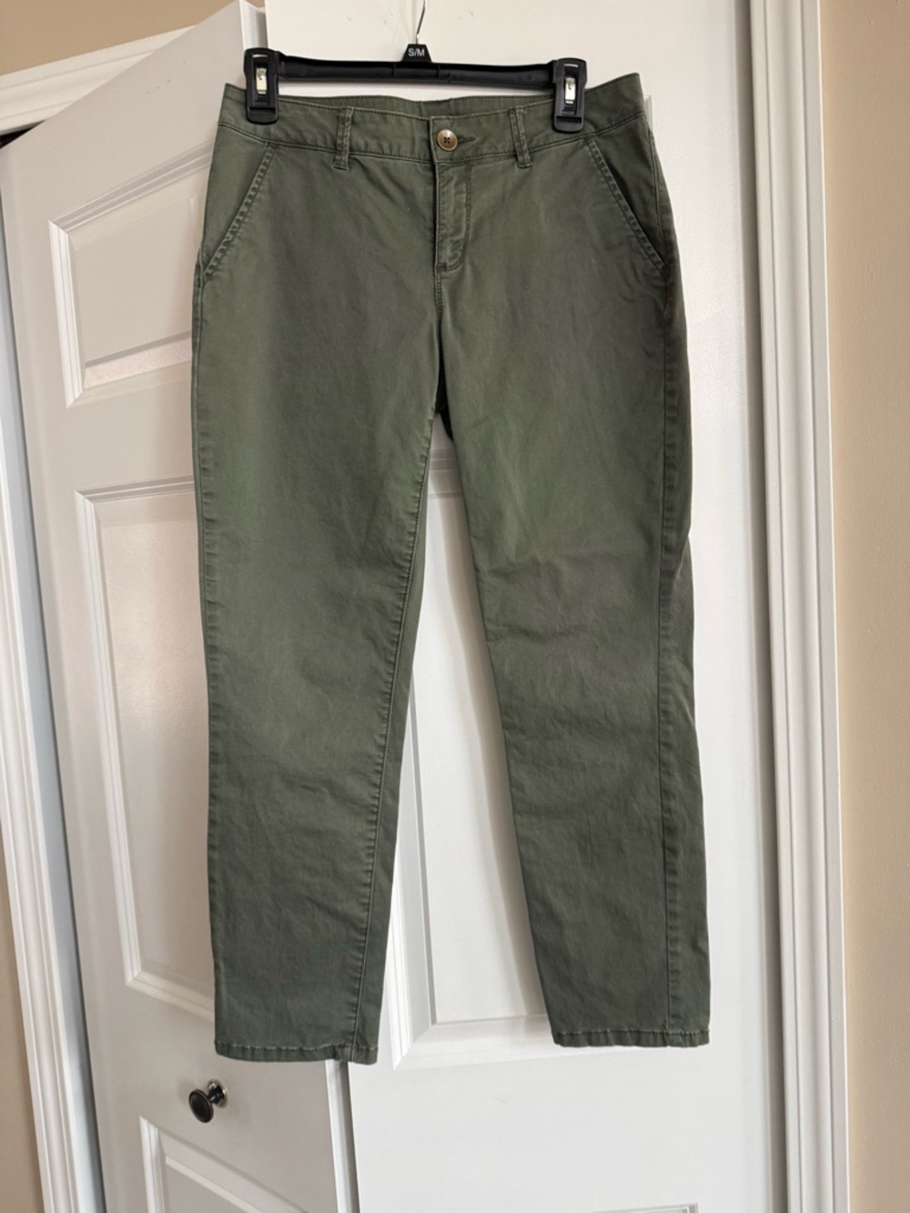 Women's Olive Green Casual Pants